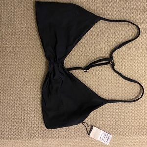 LSpace Black adjustable Bikini top M